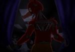  2020 alternate_version_at_source animatronic anthro bottomwear canid canine cheek_tuft clothing facial_tuft fingers five_nights_at_freddy&#039;s fox foxy_(fnaf) hook looking_at_viewer looking_back machine male mammal pants red_body robot sharp_teeth shoulder_tuft snazzamazing solo standing teeth tuft video_games 