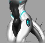  anthro bulge glistening glistening_body hi_res male maxx-ros solo spikes standing synth_(vader-san) 