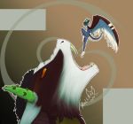  anthro digital_media_(artwork) duo expansion hair horn imminent_vore macro male male/male malekart micro open_mouth teeth vore wings ych_(character) ych_commission ych_result ychopen 