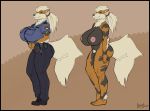  absurd_res anthro arcanine big_breasts breasts female greasymojo green_eyes hi_res huge_breasts nintendo nipples nude pok&eacute;mon pok&eacute;mon_(species) police pubes simple_background solo video_games 