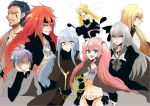  1other 3girls 4boys androgynous bangs belt blonde_hair blue_eyes blue_hair braid collarbone dagruel dino_(tensei_shitara_slime_datta_ken) dress eyebrows_visible_through_hair facial_mark fairy fairy_wings fur fur_collar fur_trim grey_eyes grey_hair guy_crimson hair_between_eyes headband heterochromia jacket jewelry leon_cromwell long_hair looking_at_viewer midriff milim_nava multiple_boys multiple_girls necklace panties pink_hair pointy_ears ramirisu red_eyes red_hair rimuru_tempest ruminas_valentine sakusan_yousoeki short_hair simple_background tensei_shitara_slime_datta_ken twintails underwear white_background wide-eyed wings yellow_eyes 