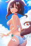  animal_ears ass bikini hololive inugami_korone inumimi pn_(wnsl216) swimsuits tail wet 