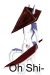  blade crossover digitigrade female helmet meme prehensile_clitoral_hood pussy pyramid_head rain_silves sergal silent_hill unknown_artist video_games weapon where_is_your_god_now 