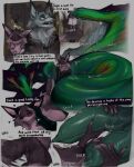 absurd_res apode bodily_fluids canid canine canis clothing cum cum_in_mouth cum_inside dialogue digestion_implied draconcopode drinking drinking_cum duo english_text fox genital_fluids genitals gynomorph hand_in_mouth headpat hi_res hoodie implied_fatal intersex intersex/male legless male mammal onomatopoeia penis penis_sniffing reptile saliva scalie serpentine skii_(character) sleeping snake sniffing sound_effects spaal swallowing tail tail_motion tailwag text topwear vore wolf