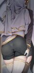  2girls absurdres blonde_hair chone commentary_request epaulettes gloves grey_hair hand_on_another's_ass heaven_burns_red highres implied_kiss izumi_yuki izumi_yuki_(princess_by_your_side) jacket kayamori_ruka kayamori_ruka_(the_feel_of_the_throne) korean_commentary long_sleeves multiple_girls panties_visible_through_clothes puffy_sleeves see-through_clothes thighhighs white_gloves white_thighhighs yuri 