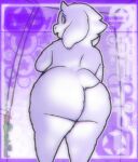 2026 anthro big_butt bovid butt caprine female fur goat huge_butt looking_back mammal mature_anthro mature_female nude slightly_chubby slightly_chubby_female solo standing tail thecosmicfool thick_thighs toriel undertale undertale_(series) white_body white_fur