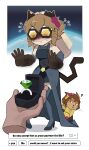  2026 abstract_background absurd_res accessory ambiguous_gender anthro armwear bangs belt blush bodily_fluids breasts brown_body brown_ears brown_fur brown_skin brown_tail cel_shading clothing crooked_tail crooked_whiskers dark_ears dark_tail dating_sim digit_ring disembodied_hand domestic_cat dress duo ear_piercing embarrassed emerald_(gem) engagement_ring english_text eyewear eyewear_on_head felid feline felis female female/ambiguous feral feralized first_person_view flower flower_in_hair flustered flying_sweatdrops footwear full-length_portrait fur gameoverse gameplay_mechanics gem glitch_productions gloves goggles goggles_on_head goz-o grey_clothing gui hair hair_accessory handwear hi_res hidden_eyes high_heels holding_object jewelry kit_(gameoverse) leather leather_clothing leather_gloves leather_handwear legs_together legwear looking_at_object mammal marriage_proposal medium_breasts message_box mostly_offscreen_character multiple_choice notched_ear piercing plant portrait presenting_object question_mark raised_hand ring ring_box scratch_(gameoverse) shaded shoes short_hair sibling_(lore) side_bangs sister_(lore) sisters_(lore) solo_focus surprised sweat sweatdrop tail tan_body tan_fur text thigh_highs wavy_mouth wedding_dress wedding_veil work_gloves yellow_clothing 
