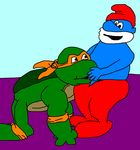  michelangelo papa_smurf tagme teenage_mutant_hero_turtles the_smurfs 