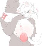 2026 absurd_res aellaellae anal anal_fluids anal_penetration animal_genitalia animal_penis anon anthro anus athletic athletic_anthro athletic_male balls biped blush bodily_fluids canid canine canine_genitalia canine_penis carrying_another carrying_partner cat_tail clothing digital_drawing_(artwork) digital_media_(artwork) domestic_cat duo featureless_face feet felid feline felis front_view genitals glans hair half-closed_eyes heart_symbol hearts_around_head hi_res hindpaw hoodie humanoid_genitalia humanoid_penis knot knotted_penis larger_anthro larger_male male male/male male_anthro male_on_anthro mammal narrowed_eyes nude nude_anthro nude_male partially_colored paws penetration penile penile_penetration penis penis_in_ass plantigrade ponytail shaded size_difference slim slim_anthro slim_male smaller_anthro smaller_male soft_shading topwear watery_eyes