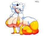 alpha_channel anthro big_breasts bikini black_horn blue_eyes blue_eyeshadow bovid breasts caprine clothing curvy_figure eyelashes eyeshadow female female_anthro fur glistening glistening_body glistening_clothing glistening_fur gold_bikini golden_week hair hi_res horn huge_breasts idw_publishing lanolin_the_sheep_(sonic) legwear makeup mammal navel nipple_dip nipple_outline one-piece_swimsuit pinup pose randomgloves sega sheep sling_bikini sonic_the_hedgehog_(comics) sonic_the_hedgehog_(idw) sonic_the_hedgehog_(series) swimwear tail thick_thighs two-piece_swimsuit voluptuous voluptuous_anthro voluptuous_female white_body white_fur white_hair wide_hips yellow_bikini yellow_clothing yellow_legwear yellow_swimwear
