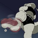 1:1 3_toes anthro avian bird black_bottomwear black_clothing black_shirt black_shorts black_topwear bodily_fluids bottomwear clothed clothing cobra cosmikizone digital_media_(artwork) dominant duo extreme_size_difference fangs feet female foot_fetish foot_focus foot_play footwear grey_body hi_res larger_anthro larger_female low-angle_view macro male male/female micro musk pants purple_body red_clothing red_footwear reptile scales scalie shirt shoes shorts simple_background size_difference smaller_male smelly smelly_feet snake snake_hood sock_fetish socks soles speech_bubble steam stepped_on stomping stuck_to_foot sweat sweaty_feet tail teeth toes topwear underfoot white_body white_clothing white_footwear white_scales