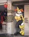 a_chance_encounter anal anthro bandai_namco bodily_fluids braixen butt_sniffing digimon digimon_(species) dominant dominant_female duo english_text facesitting female female/female forced generation_6_pokemon hi_res nightartf nintendo oral pokemon pokemon_(species) renamon rimming sex sitting sitting_on_another sniffing sweat text