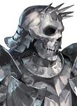  1other aoin armor breastplate chainmail commentary_request facing_to_the_side gorget haute_plate helm helmet knight mask original portrait rivets rondel simple_background skull_mask spiked_helmet white_background 