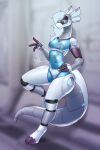 anthro hi_res joints machine nariikhan nude robot robot_anthro robotic robotization solo standing translucent translucent_body