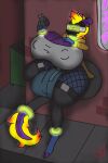 absurd_res anthro belt_buckle big_breasts big_bulge bottomwear breasts buckle bulge city_scape clothing coat cyberpunk cyberpunk_clothes dragon eastern_dragon fishnet_clothing fishnet_legwear gangtie glowing_cuffs gun gynomorph handgun hi_res huge_breasts huge_bulge huge_hips hybrid hyper hyper_breasts hyper_bulge hyper_hips intersex intersex/intersex kirin leather leather_bottomwear leather_clothing legwear mohawk mythological_creature mythological_scalie mythology neon_lights orange_clothing orange_coat orange_topwear pistol ranged_weapon scalie shirt solo tank_top topwear visor_helmet weapon wide_hips
