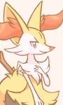 2025 aliasing ambiguous_anthro ambiguous_gender anthro binary_drawing biped braixen canid closed_smile digital_drawing_(artwork) digital_media_(artwork) flat_chested front_view gd-058 generation_6_pokemon half-length_portrait hi_res japanese_description looking_at_viewer mammal mouth_closed nintendo object_in_tail pokemon pokemon_(species) portrait simple_background smile snout solo standing stick stick_in_tail tail three-quarter_view translated_description