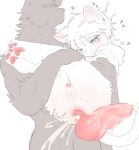 2026 absurd_res aellaellae afterglow animal_genitalia animal_penis anon anthro athletic athletic_anthro athletic_male balls biped blush bodily_fluids canid canine canine_genitalia canine_penis carrying_another carrying_partner cat_tail clothing cum cum_on_own_penis cum_on_penis cum_on_self cum_spurt cumshot_after_pull_out digital_drawing_(artwork) digital_media_(artwork) domestic_cat duo featureless_face feet felid feline felis front_view genital_fluids genitals glans hair half-closed_eyes heart_symbol hearts_around_head hi_res hindpaw hoodie humanoid_genitalia humanoid_penis knot knotted_penis larger_anthro larger_male male male/male male_anthro male_on_anthro mammal narrowed_eyes nude nude_anthro nude_male partially_colored paws penis plantigrade ponytail prolapse pull_out shaded size_difference slim slim_anthro slim_male smaller_anthro smaller_male soft_shading tears topwear
