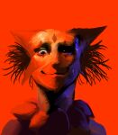  anthro betho digital_media_(artwork) digital_painting_(artwork) evil_face evil_grin generation_9_pokemon insane meowscarada nintendo painting_(artwork) pokemon pokemon_(species) red_background red_light simple_background smile smiling_at_viewer smug_face smug_grin stare 