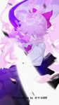  1girl animal_ears bow chinese_commentary commentary_request evanescia_(honkai:_star_rail) flower fox_ears fox_girl hair_between_eyes hair_flower hair_ornament holding holding_sword holding_weapon honkai:_star_rail honkai_(series) katana looking_at_viewer pink_hair purple_eyes red_bow short_hair_with_long_locks solo srpzk sword tongue tongue_out weapon 