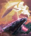  2020 ambiguous_gender cetacean day detailed_background digital_media_(artwork) fin fleetingember lightning mammal marine outside 