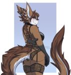  2020 anthro biped black_bra blush bra breasts brown_hair clothing dragon ear_piercing ear_ring eyewear female fur furred_dragon glasses gloves_(marking) hair hi_res lingerie markings milodesty piercing simple_background solo underwear 