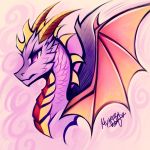  2020 activision digital_media_(artwork) dragon feral hi_res horn male membrane_(anatomy) membranous_wings myarukawolf purple_body purple_eyes purple_scales scales solo spines spyro spyro_the_dragon video_games wings 