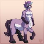  1:1 2018 absurd_res animal_genitalia animal_penis balls big_balls big_penis digital_drawing_(artwork) digital_media_(artwork) domestic_cat equid equid_taur equine equine_penis felid feline felis genitals hi_res hooves horse huge_penis hybrid hyper hyper_genitalia hyper_penis male mammal mammal_taur medial_ring penis procyonid raccoon redfeatherstorm solo standing taur 