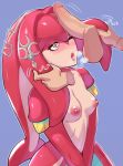  &lt;3 &lt;3_eyes absurd_res animal_humanoid blush breasts breath_of_the_wild disembodied_hand disembodied_penis duo female genitals greenmarine hi_res humanoid male male/female marine marine_humanoid mipha nintendo nipples nude penis penis_on_face the_legend_of_zelda video_games zora 