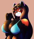  ailurid anthro bra breasts clothing female hair hi_res kim_soo_min mammal red_panda solo solratic underwear 