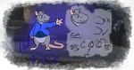  ambiguous_gender anthro bottomless clothed clothing fisk24 fur grey_body grey_fur hi_res hoodie mammal model_sheet murid murine pink_tail rat rodent solo topwear 