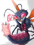  &lt;3 &lt;3_eyes ambiguous_gender antennae_(anatomy) arthropod arthropod_abdomen bethesda_softworks blush bodily_fluids cazador chobonolly fallout hi_res hymenopteran insect insect_wings multi_limb penetrable_sex_toy semi-anthro sex_toy simple_background spider_wasp stinger tarantula_hawk_wasp tears video_games wasp white_background wings 