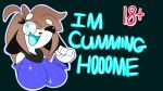  16:9 anthro canid canine canis clothed clothing cummycummycummies domestic_dog english_text female hair mammal one_eye_closed open_mouth simple_background stariaat text widescreen youtube 