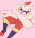 anthro breasts cuddling female gigantamax_cinderace gigantamax_pok&eacute;mon hi_res larger_female long_ears macro male male/female micro micro_on_macro napping nintendo pok&eacute;mon pok&eacute;mon_(species) resting resting_on_belly size_difference small_breasts unknown_artist video_games 
