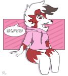  anthro canid canine clothing female fur hair hi_res looking_at_viewer lycanroc mammal midnight_lycanroc nebula64 nintendo pok&eacute;mon pok&eacute;mon_(species) simple_background solo video_games 