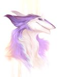  ambiguous_gender anthro eyelashes foxin fur fur_tuft headshot_portrait hi_res kyskykysss portrait sergal smug solo tuft 