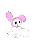  anonymous_artist anthro big_breasts breasts female hair humanoid lagomorph mammal my_melody onegai_my_melody sanrio smile solo unknown_artist white_hair 