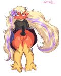  2020 4:5 absurd_res accessory animal_genitalia animal_penis anthro balls blaziken blonde_hair bottomless bottomwear bulge canine_penis clothed clothing clothing_lift crossdressing erection fan_character flower flower_in_hair front_view fur genital_outline genitals girly hair hair_accessory hi_res knot long_hair looking_away male multicolored_body multicolored_fur nintendo penis penis_outline plant pok&eacute;mon pok&eacute;mon_(species) presenting presenting_penis purple_eyes racha_(otterjunk) red_body red_fur simple_background skirt skirt_lift solo standing thick_thighs two_tone_body two_tone_fur uromatsu video_games white_background yellow_body yellow_fur yellow_sclera 