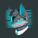  1:1 2020 ambiguous_gender anthro canid canine clothed clothing digital_drawing_(artwork) digital_media_(artwork) eyewear fox fur glasses hair hi_res looking_at_viewer mammal portrait simple_background solo tridognait 