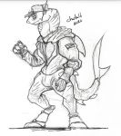  anthro charbold clothed clothing fish headgear hi_res looking_at_viewer male marine shark solo space_station_13 