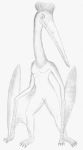  absurd_res anthro archosaur azhdarchid beak bottomless breasts claws clothed clothing ebrithilbowser featureless_breasts female flat_chested fur genitals hairy_arms hi_res humanoid membrane_(anatomy) membranous_wings monochrome monochrome_sketch nude pterosaur pterosaur_humanoid pussy reptile scalie scuted_arms scutes simple_background solo thigh_gap topless topless_female white_background winged_arms wings 
