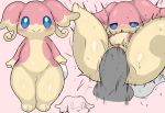  anon audino blush bodily_fluids duo enigi09 female genitals hi_res male male/female nintendo penis pok&eacute;mon pok&eacute;mon_(species) semi-anthro sex sweat video_games 