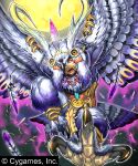  1girl animal_feet bead_necklace beads bird_legs bird_tail claws commentary_request dark-skinned_male dark_skin feather_necklace feathered_wings flying full_body full_moon harpy_boy ishibashi_yosuke jewelry looking_at_viewer monster_boy moon neck_feathers necklace night original outdoors pelvic_curtain piercing purple_wings red_eyes solo tail talons wing_piercing wings 