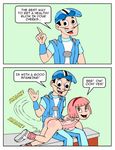  comic lazytown manuel_hogflogger sportacus stephanie 