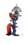  anthro clark clothing cunnilingus dennis disney duo female judy_hopps male male/female nick_wilde oral police sex uniform vaginal zootopia 