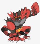  bodily_fluids cum genital_fluids incineroar male muscular muscular_male nintendo pok&eacute;mon pok&eacute;mon_(species) san_jaguar solo video_games 