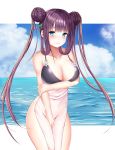  ai_(4522167) bikini_top bottomless breast_hold fate/grand_order see_through swimsuits yang_guifei_(fate/grand_order) 