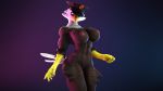  16:9 2020 3d_(artwork) accipitrid accipitriform anthro avian beak bird black_body black_feathers blue_background breasts connivingrat digital_media_(artwork) eagle feathers female front_view gradient_background hi_res looking_at_viewer multicolored_body multicolored_feathers nipples non-mammal_breasts nude police_hat purple_background simple_background solo standing two_tone_body two_tone_feathers white_body white_feathers widescreen yellow_eyes 