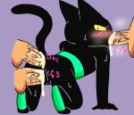  &lt;3 all_three_filled anal anal_penetration anthro black_body black_fur blush bodily_fluids cartoon_network club_(pixiv) contacts_sister cum cum_in_ass cum_in_mouth cum_inside digitigrade disembodied_penis domestic_cat felid feline felis fellatio female female_penetrated fur genital_fluids genitals group group_sex looking_back male male/female male_penetrating male_penetrating_female mammal mao_mao:_heroes_of_pure_heart oral penetration penile penile_penetration penis sex solo_focus text vaginal vaginal_penetration yellow_eyes 