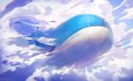  artist_name blue_skin cloud commentary_request gen_3_pokemon nagakura_(seven_walkers) no_humans pokemon pokemon_(creature) shiny teeth wailord watermark whale 