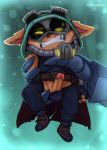  absurd_res anthro cataxdrk2020 genitals hi_res league_of_legends male male/male mammal mask mordekaiser_(lol) penis restrained riot_games solo teemo_(lol) video_games yordle 